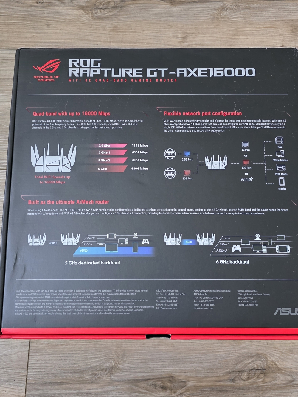 ASUS ROG Rapture WiFi 6E Gaming Router IN BOX - Picture 3 of 13